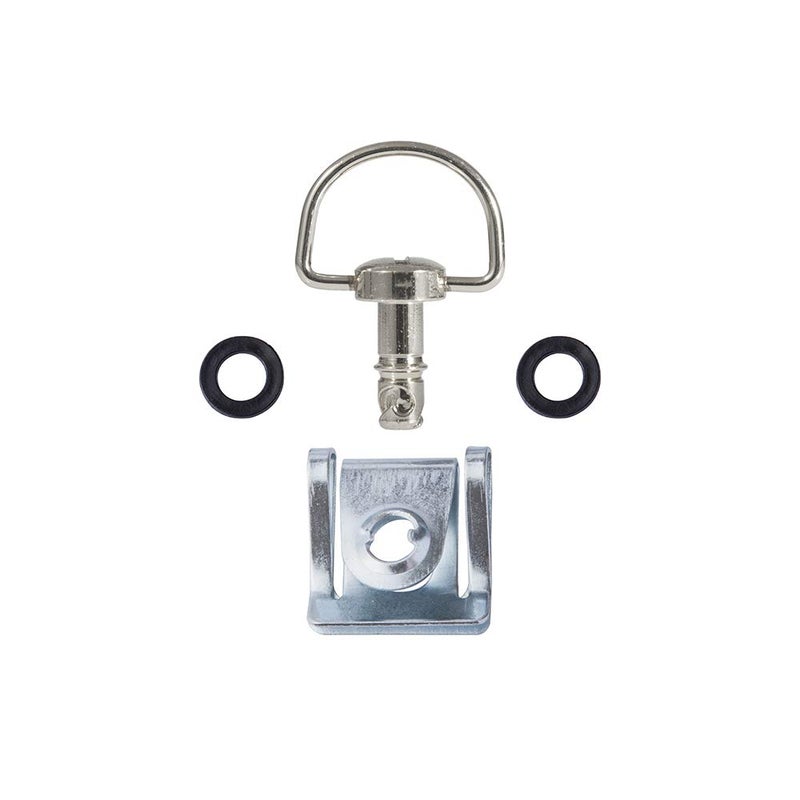 MOTO4U Motorcycle Race Fasteners Quick Release 14mm D-Ring 1/4 Turn Fairing Fastener Clip Style C x10 Sets in sliver color - Image 2